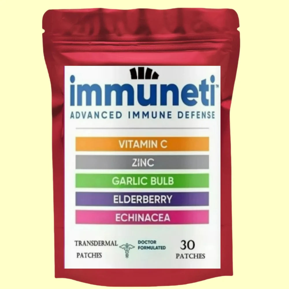 Immune Support Transdermal Patches Zinc, Vitamin D3 , Vitamin C And Elderberry - Immune Booster Antioxidant 30 Patches