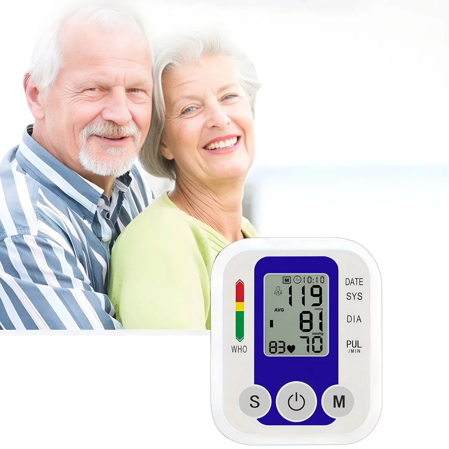 Medical Automatic Arm Blood Pressure Monitor Heart Beat Rate Pulse Meter Tonometer Sphygmomanometers digital tensiometers