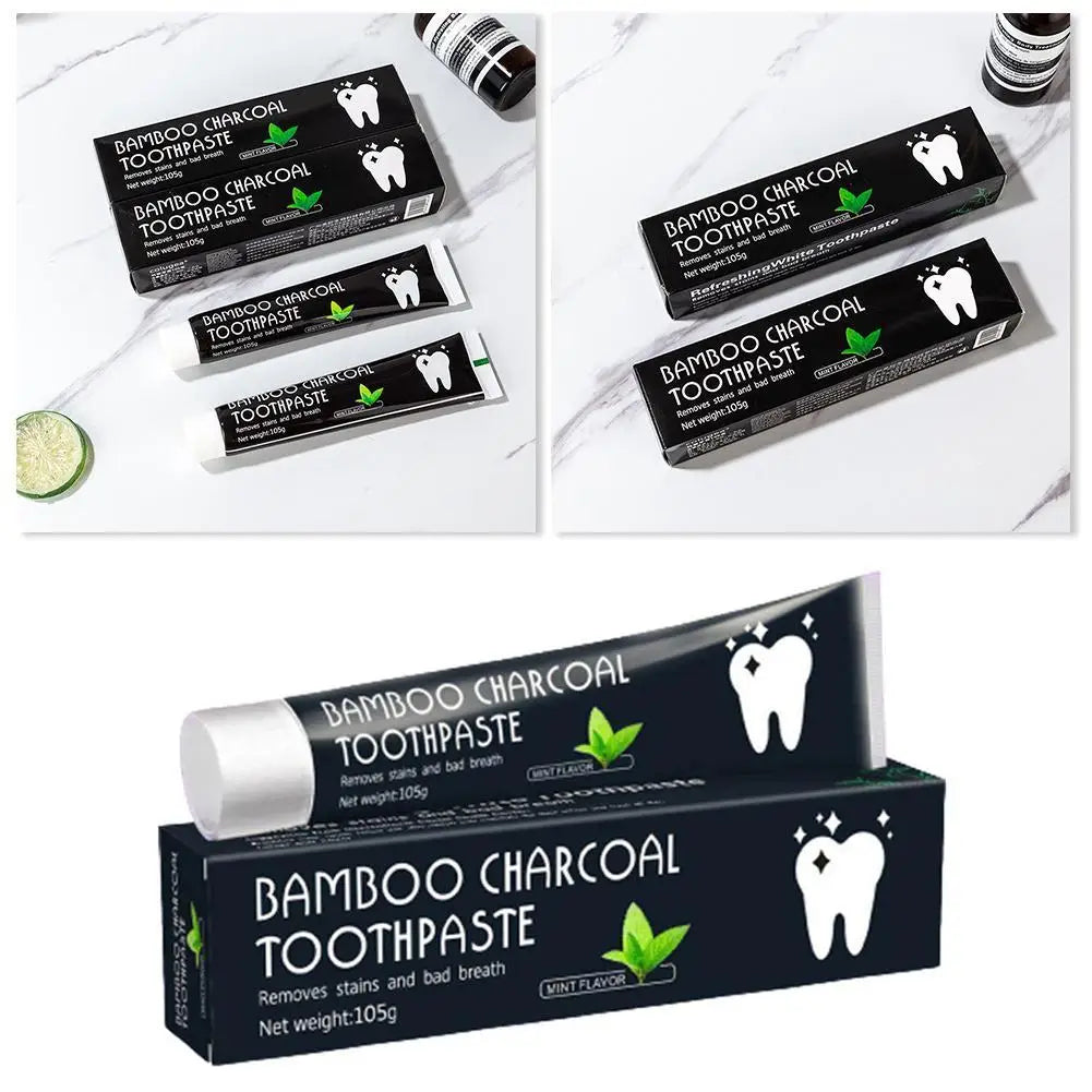 Tidesmit activated charcoal mint toothpaste for deep teeth whitening and natural stain removal