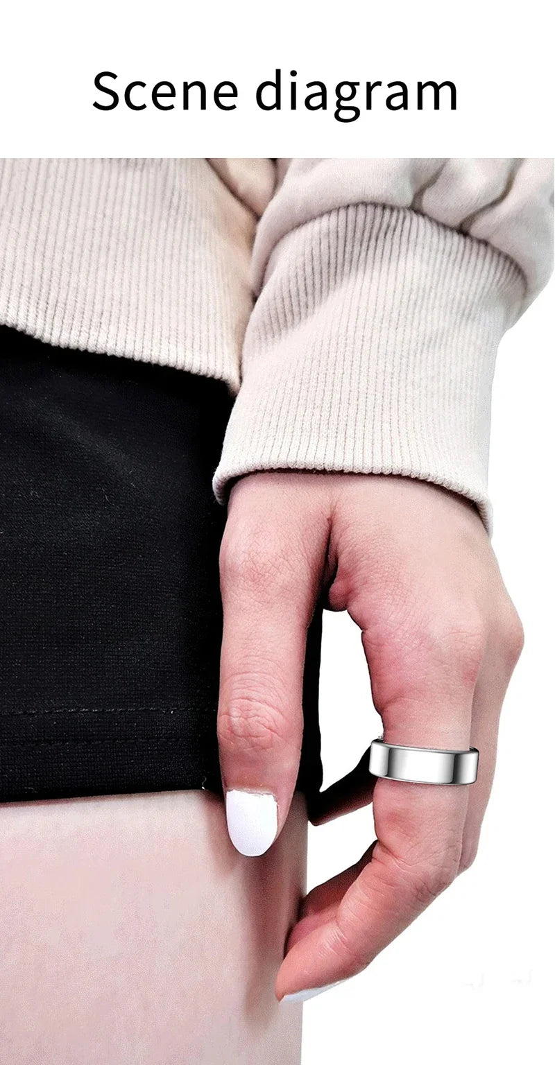 Smart Health Tracker Ring - Heart Rate & Oxygen Fitness Monitor Tidesmit