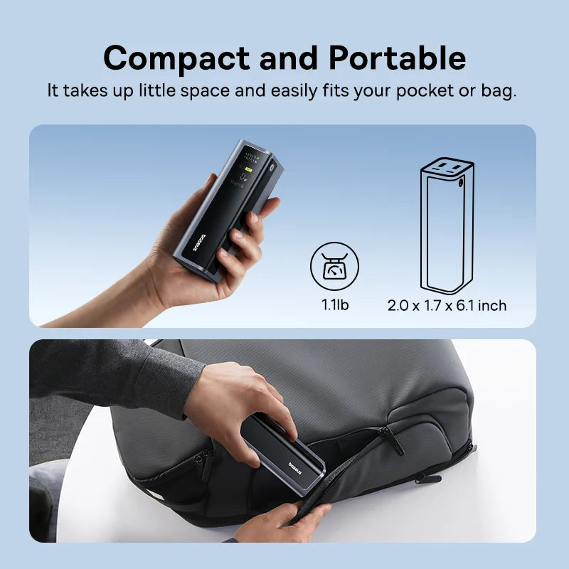 145W Fast Charging Power Bank 20800mAh Portable Laptop Charger Tidesmit
