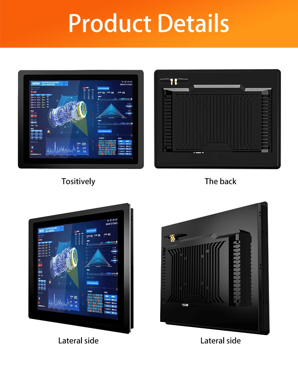 15 inch Industrial Touch Panel PC IP65 Waterproof I5-6200U 8+128G Win11 Touchable Computer Embedded Touch Screen