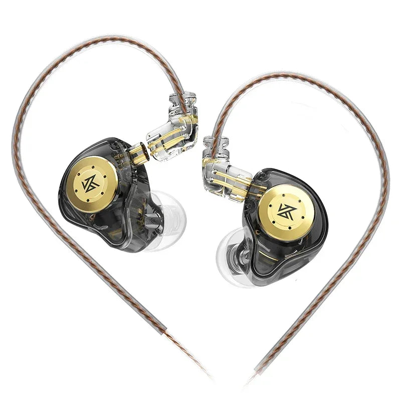 KZ EDX Pro In-Ear Monitors HiFi Bass Wired Earphones by Tidesmit Black NO MIC Tidesmit