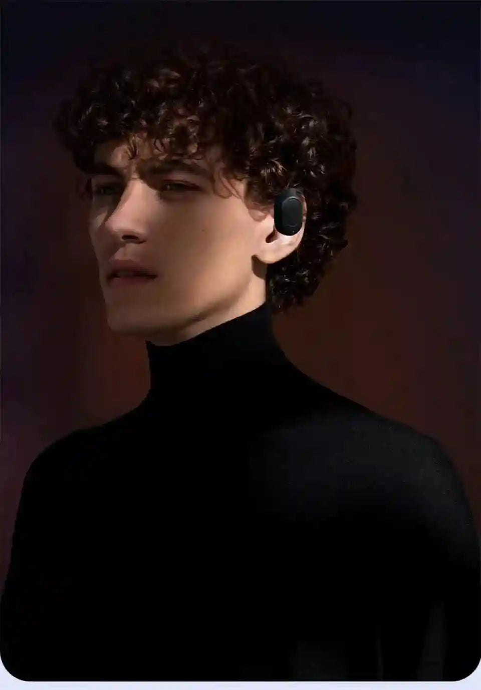 Wireless Single Earbud with Earhook - Bluetooth 5.3 Black - Tidesmit Tidesmit