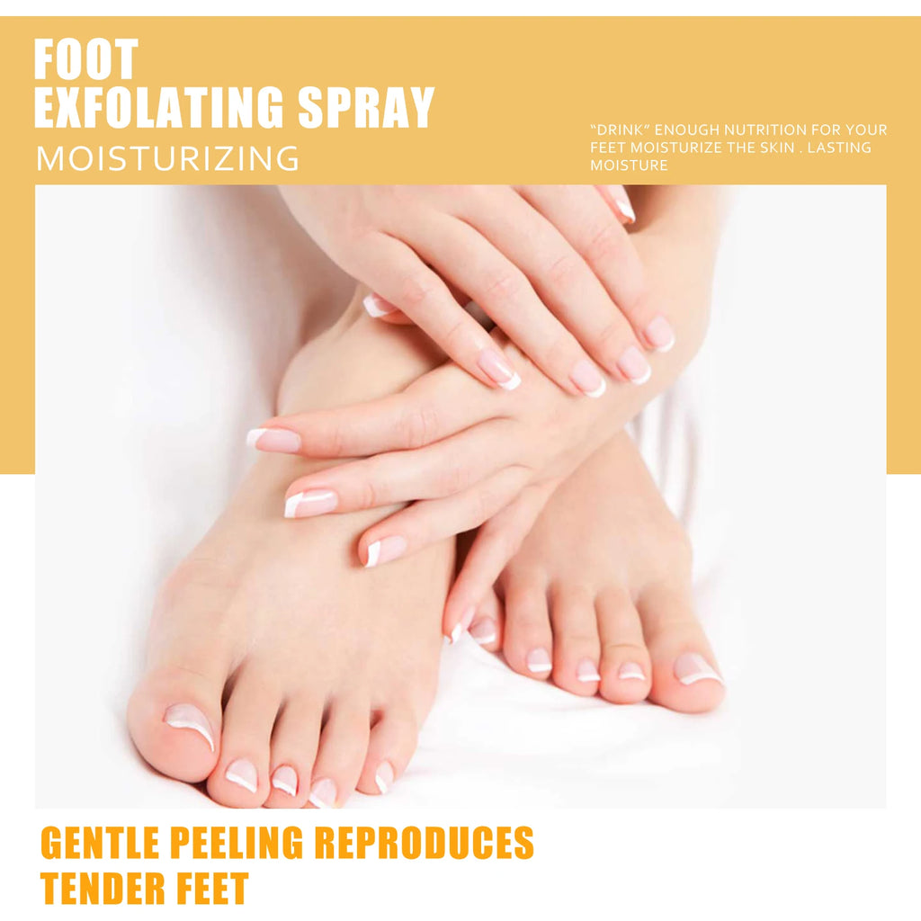 Foot Exfoliating Spray | Professional Callus Remover & Moisture Lock Scrubs Treatments Tidesmit