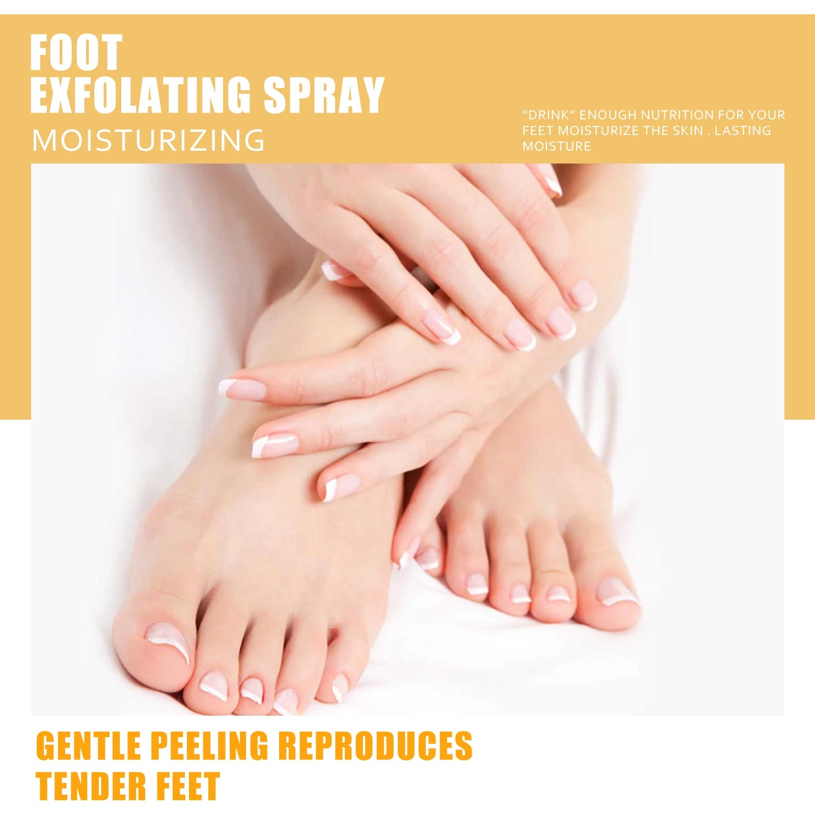 Foot Exfoliating Spray | Professional Callus Remover & Moisture Lock Scrubs Treatments Tidesmit