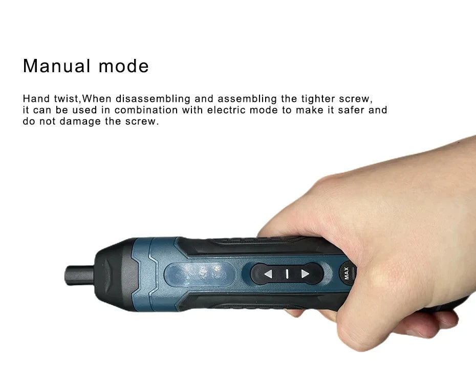 Mini Rechargeable Electric Screwdriver Set Adjustable Torque Cordless Drill for Precision Repair & Electronics Maintenance Tools