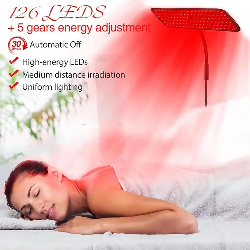 Near Infrared Light Panel 660nm 850nm Red Light Lamp With Timer Face and Body Home Use Relief Pain Device with Adjustable Stand