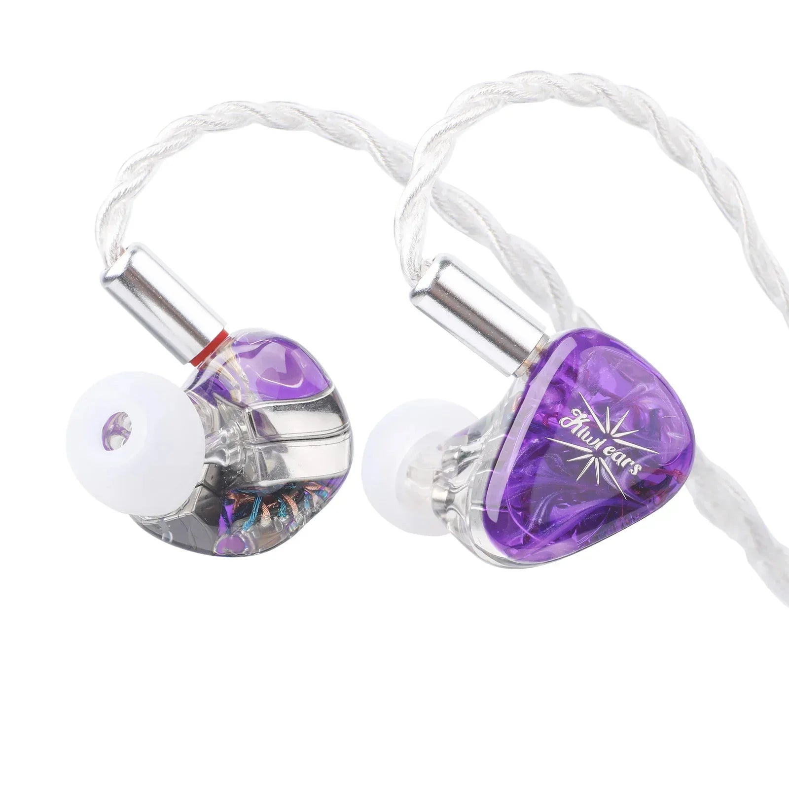 Kiwi Ears Orchestra Lite 8BA In-Ear Monitors with OFC Cable | Tidesmit Purple Tidesmit
