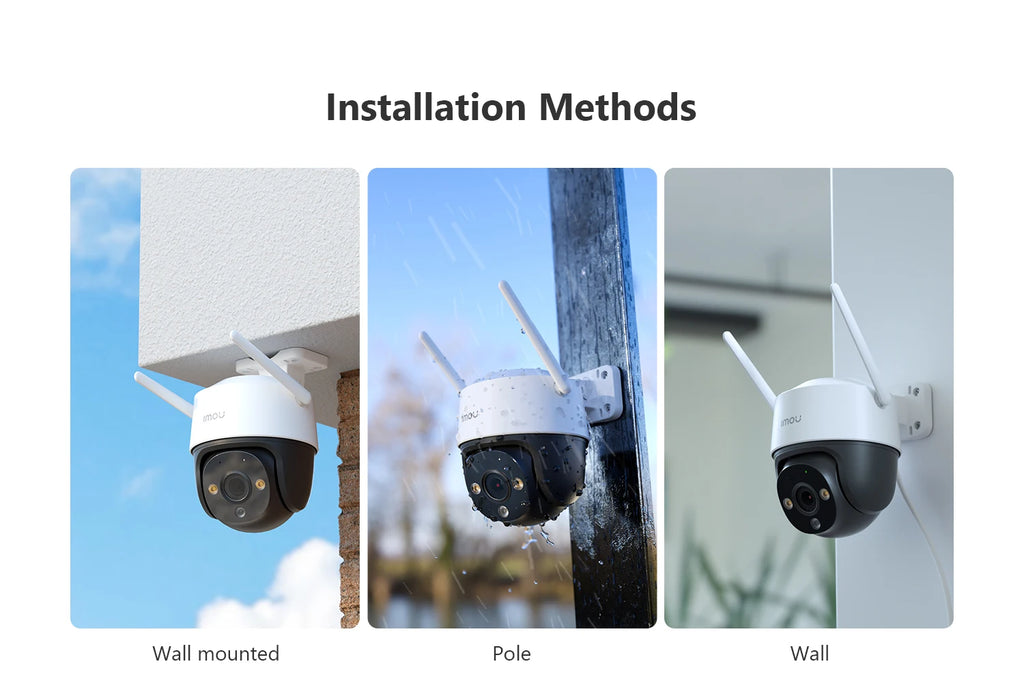 IMOU Cruiser SE+ 3MP Outdoor PTZ Wi-Fi Camera IP66 Weatherproof Camera Two Way Audio Colorful Night Vision AI Human Detection
