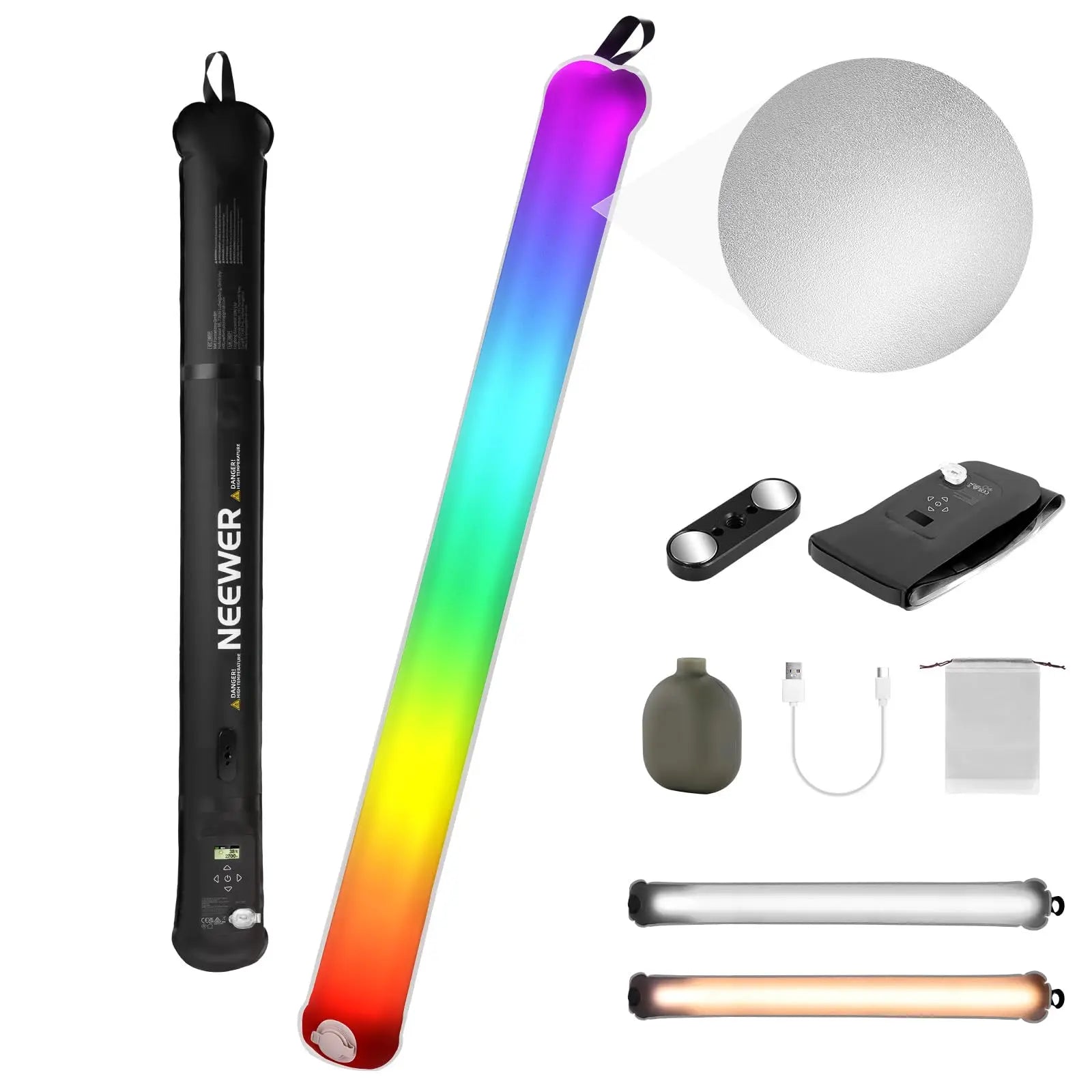 RGB LED Video Light Wand - 35.5 Inch Portable Handheld Tube RGB China Mainland Tidesmit