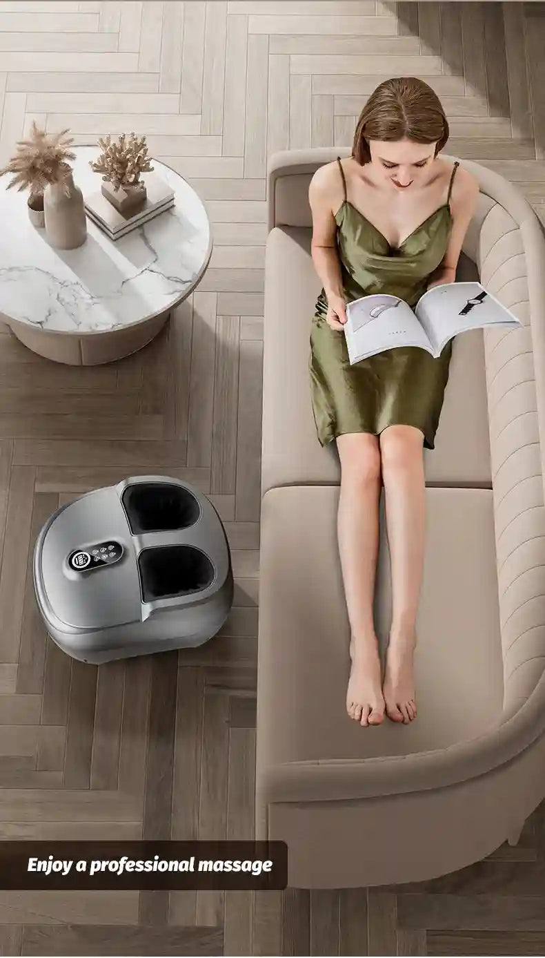 Electric Foot Massager: Shiatsu Deep Tissue Heat Therapy by Tidesmit Massage Roller Tidesmit