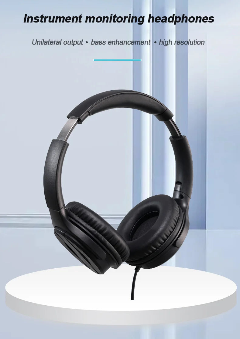 Studio Monitor Headphones with Active Noise Cancellation - Wired Over-Ear Tidesmit