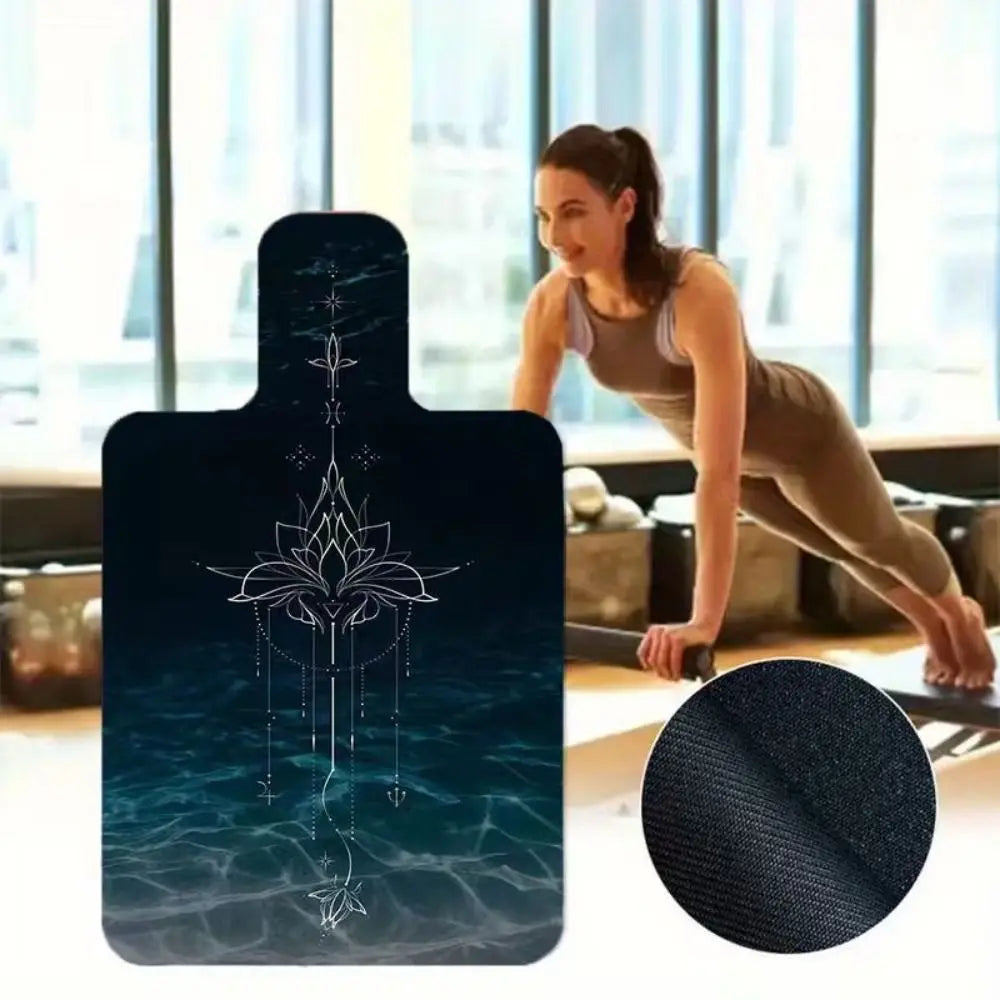 Portable Non-Slip Pilates Mats Fleece Absorbent Pilates Reformer Mat Ultra-Thin Exercise Mat Pilates Training
