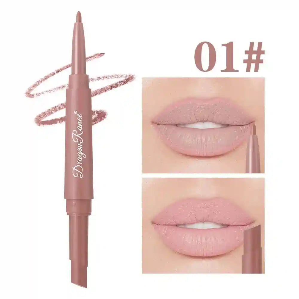 Matte Lip Liner and Lipstick Pen | Waterproof Long Lasting 2-in-1 Lip Care 01 Tidesmit