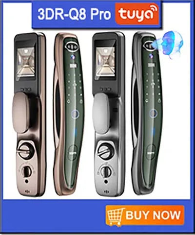 3D Face Real-time Intercom Smart Door Lock Palmar vein Camera Intelligent Fingerprint Password Biometric Electronic Key Unlock