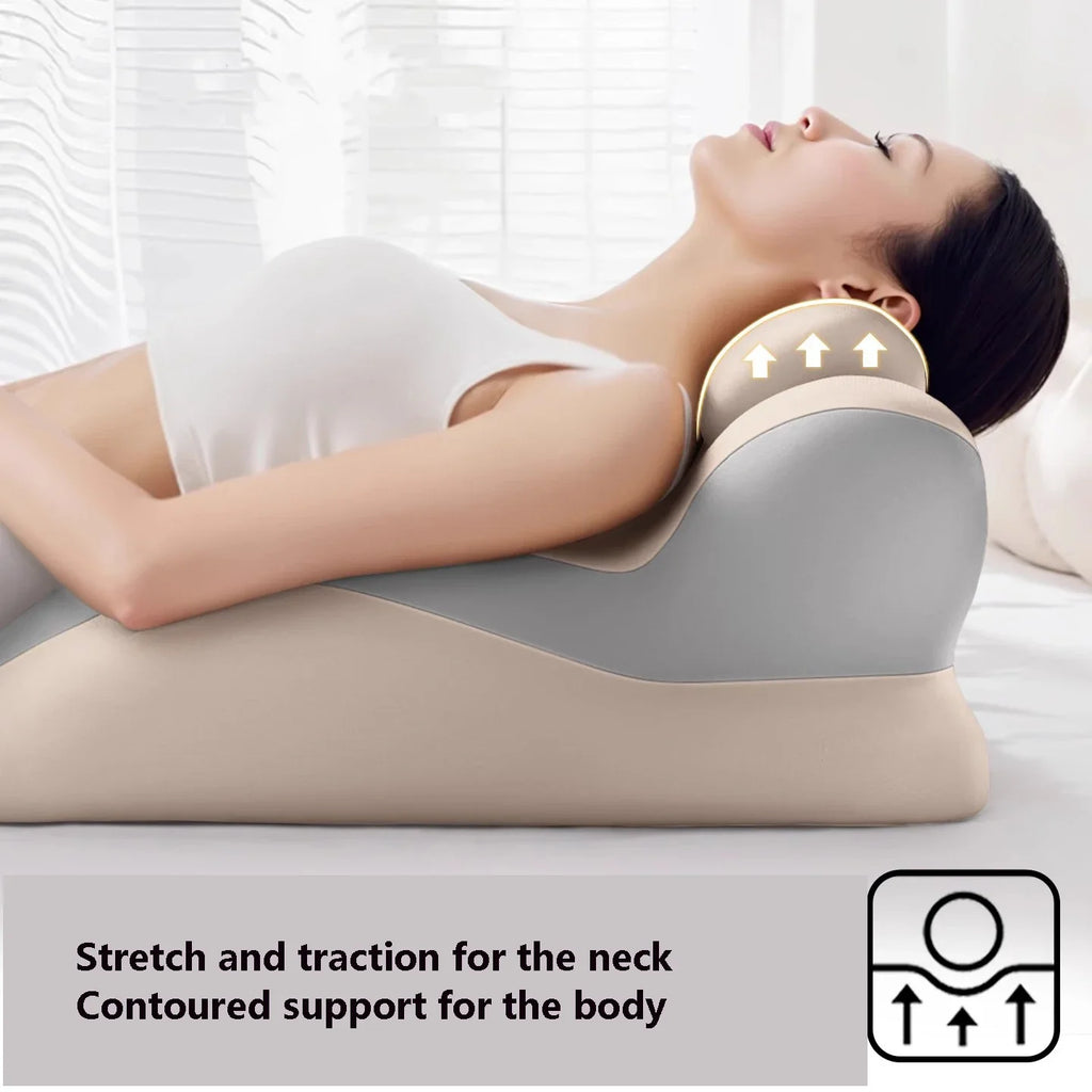 Ergonomic Memory Foam Wedge Pillow for Neck and Leg Pain Relief Massage Cushion Tidesmit