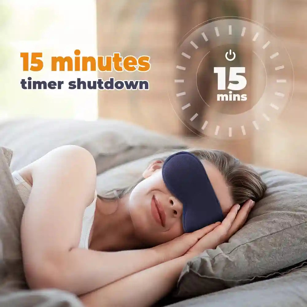 Electric Steam Eye Mask - Heated 3D Massager for Eye Fatigue Eye Massage Instrument Tidesmit