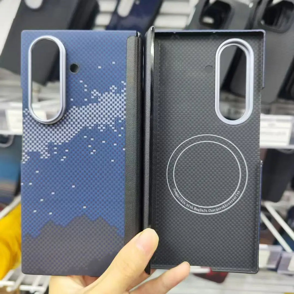 Samsung Galaxy Z TriFold Case: Carbon Fiber Slim Military-Grade Cover Milky Way Mg China Mainland Tidesmit