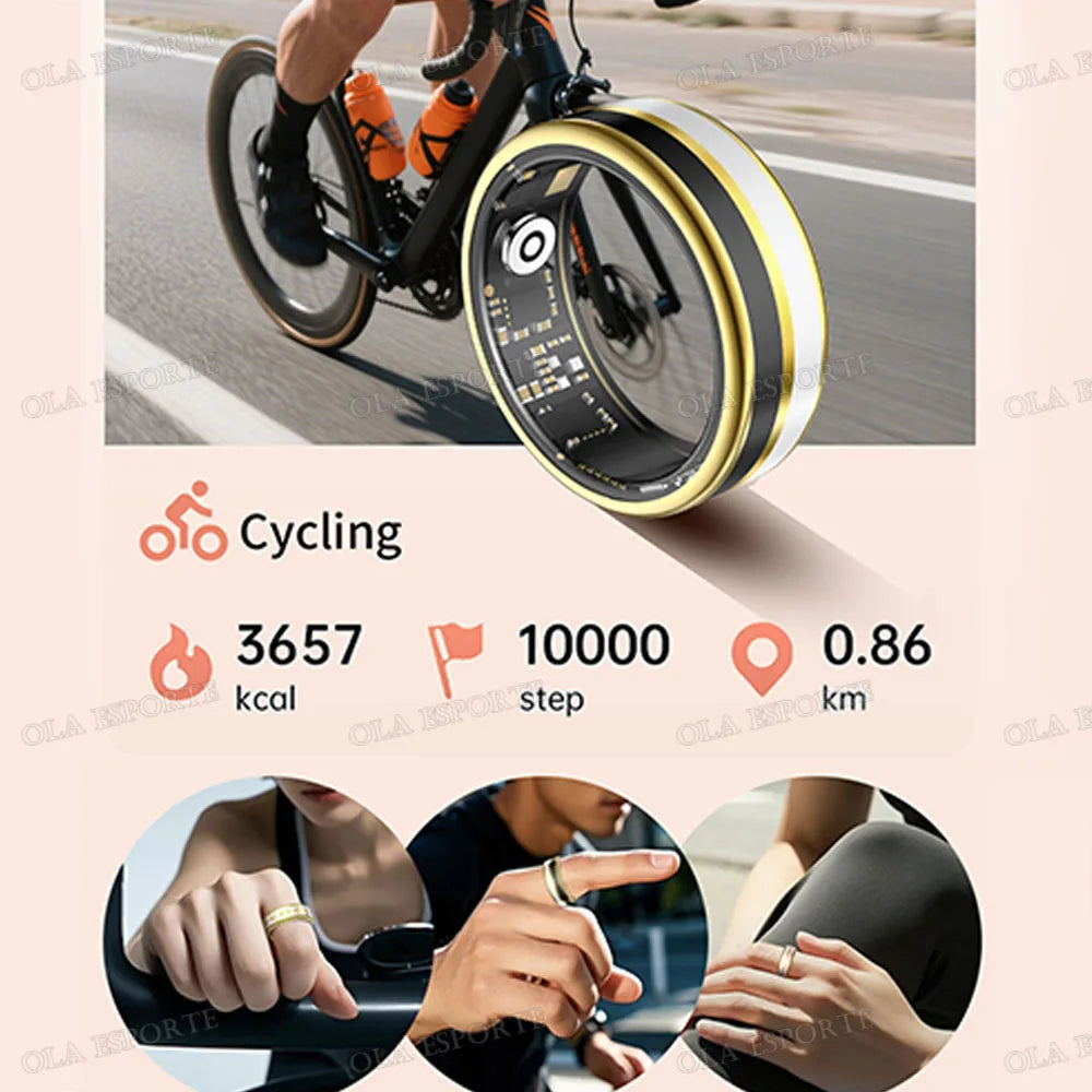 Bluetooth Smart Ring Men Women Heart Rate Blood Oxygen Health Monitor Gesture Control Waterproof Sports Various styles Smartring