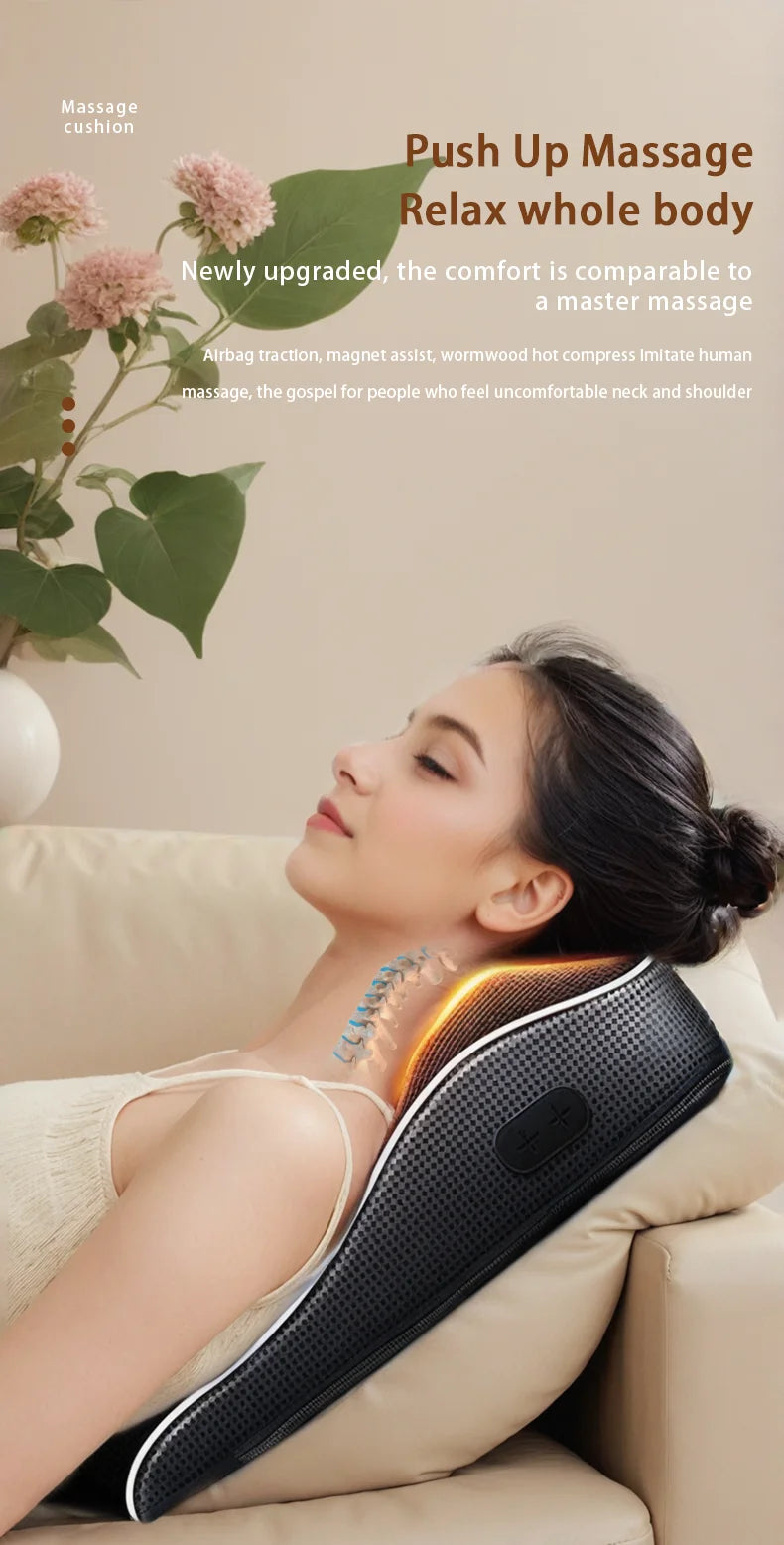 Electric Cervical Pillow with Heated Airbag for Neck Relaxation Relaxation Treatment Tidesmit