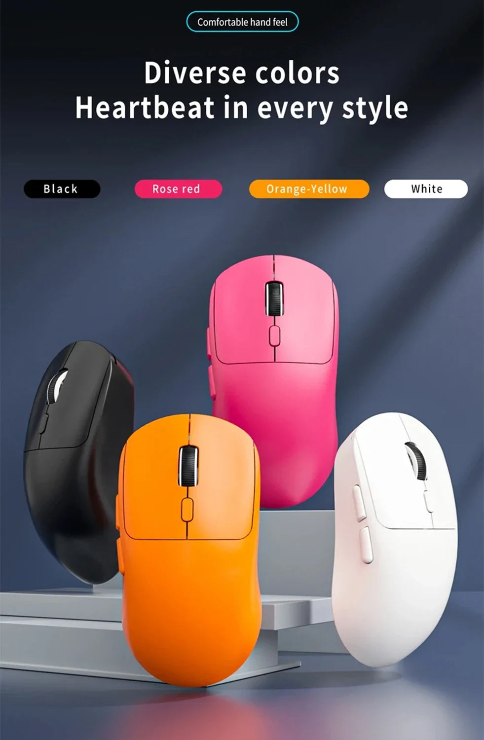Wireless Mouse three-mode Silent Bluetooth Mice USB Rechargeable Ergonomic Portable Laptop Office Gaming Mouse
