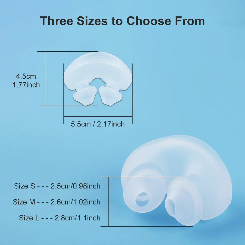CPAP Nasal Pillow Mask, Nasal Pillow Set with Detachable Headgear, Frame, Tube and 3 Different Sizes of Nasal Pillows(S,M,L)
