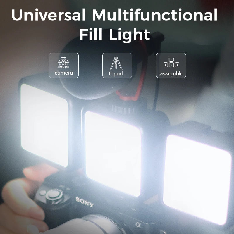 LED Video Light Dimmable Vlog Panel | 3200-5600K Adjustable Color Tidesmit