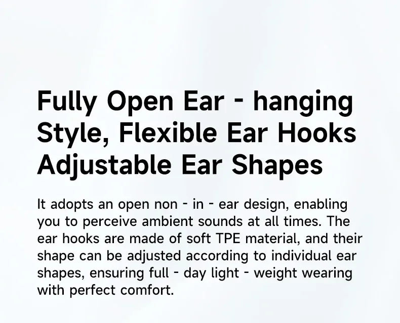 Tidesmit Open Ear Gaming Headset | Wired ENC Mic | 3.5mm & Type-C Options Tidesmit