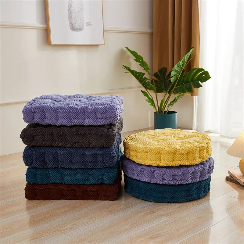 Thicken Square Round Corncob Tatami Seat Office Chair Cushion Sofa for Home Floor Decor Textile Knee Pillow Office Indoor Mat