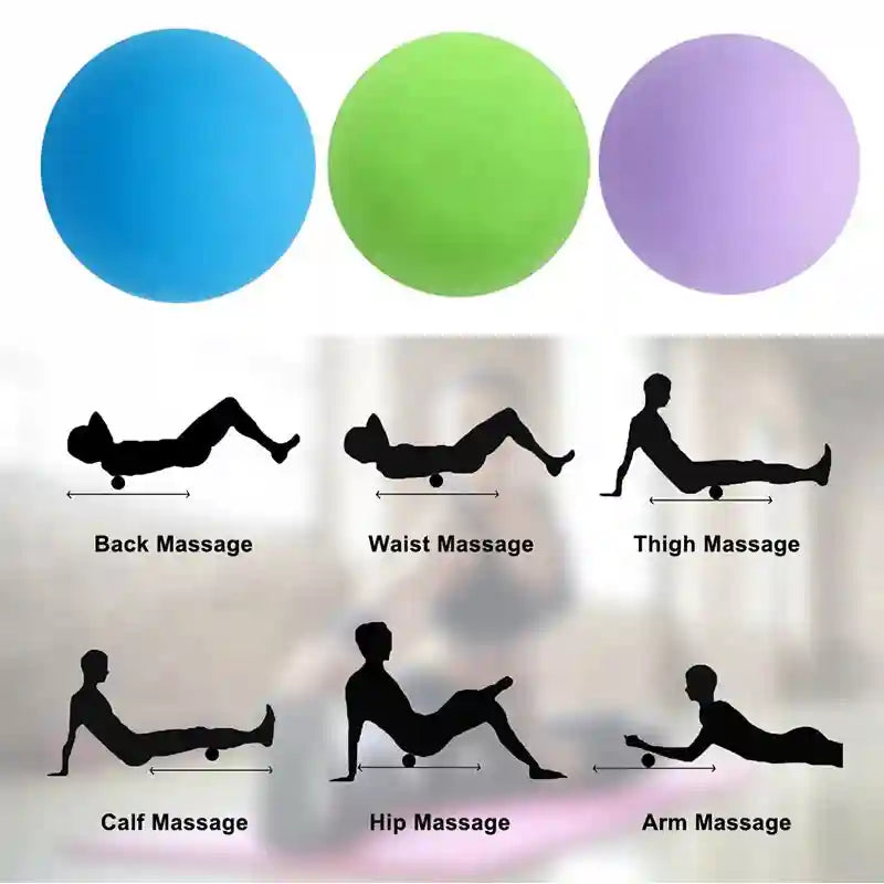 Massage Lacrosse Ball for Deep Tissue Trigger Point Therapy by Tidesmit Back Massage Instrument Tidesmit