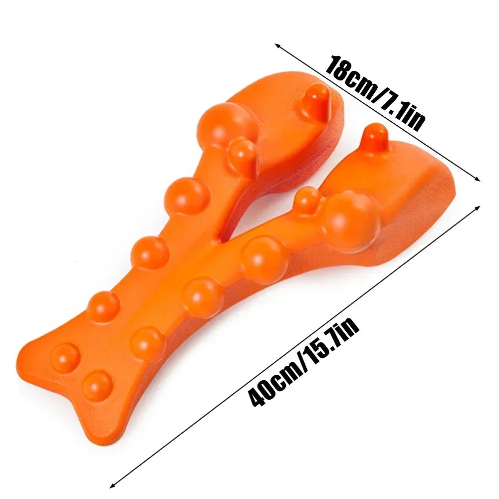 Back Stretcher Device: Spinal Decompression for Muscle Recovery - Orange Fascia Gun Tidesmit