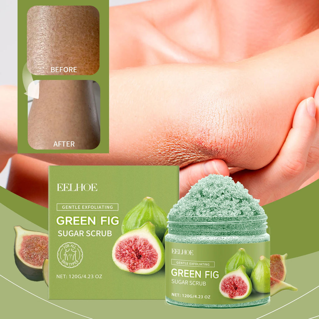 Fig Sugar Body Scrub Exfoliating Moisturizer - Natural Smoothing Care Scrubs Treatments Tidesmit