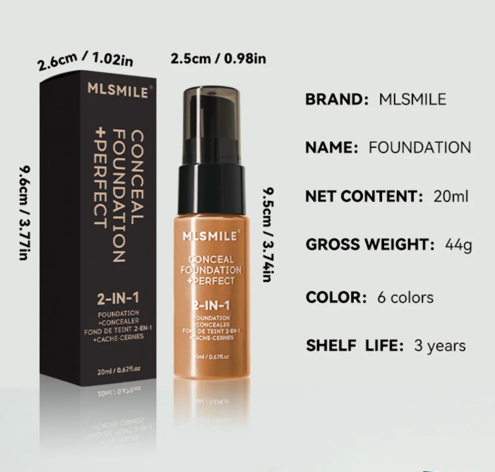 Tidesmit matte oil control liquid foundation texture close-up for natural long-lasting face makeup coverage