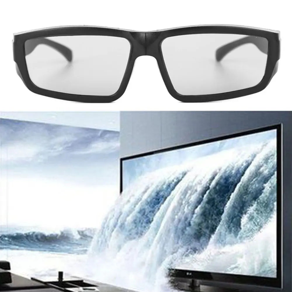 3D Polarized Glasses for Passive TV and Projectors - Black Tidesmit