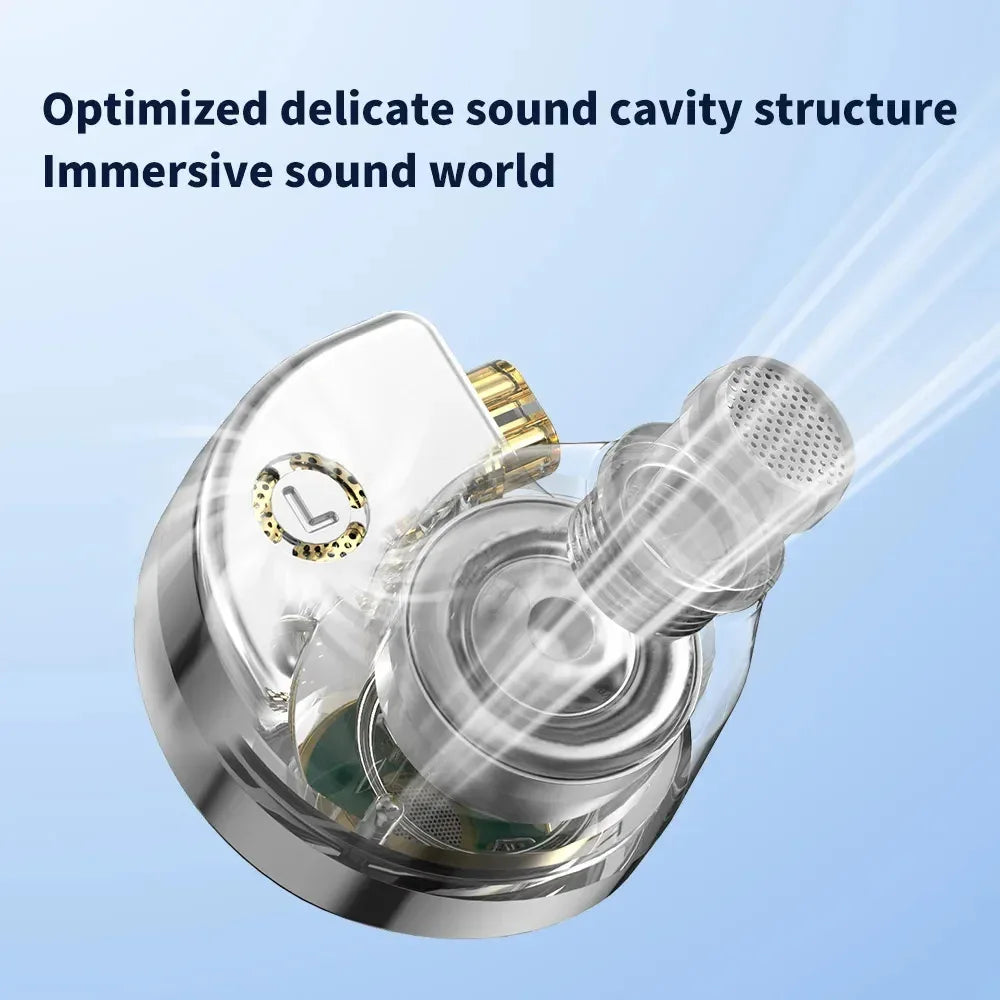 TRN Conch DLC Dynamic In-Ear Monitors with Hi-Res Audio by Tidesmit Tidesmit