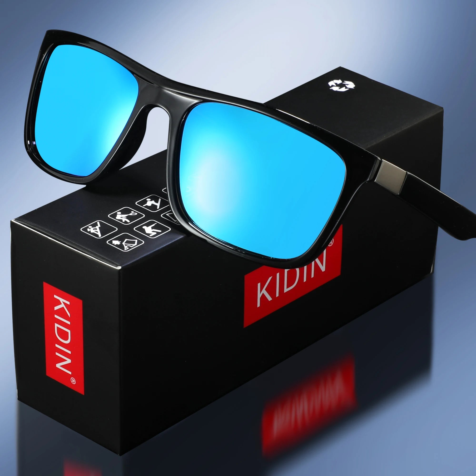 Polarized Square Sunglasses - Retro UV400 Driving Eyewear for Clarity Tidesmit