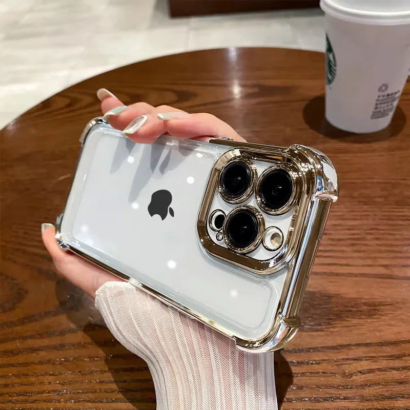 Shockproof Phone Case for iPhone 16 Pro Max - Military-Grade Protection Gold Tidesmit