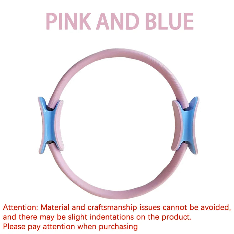Pilates Ring for Thigh and Ab Toning - Durable Resistance Tool SS-Pink(blue) Tidesmit