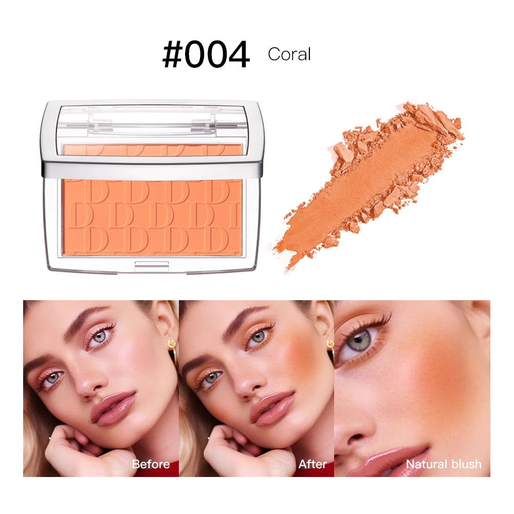 Tidesmit matte natural peach cheek tint blush palette swatch showing waterproof face contour and rouge texture