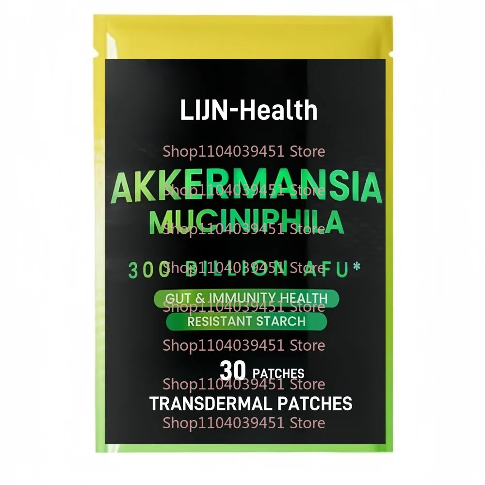 30 Patches Akkermansia Muciniphila Transdermal Patches With Chromium, Vitamin D for Women&Men , Digestive, Gut, Immunity