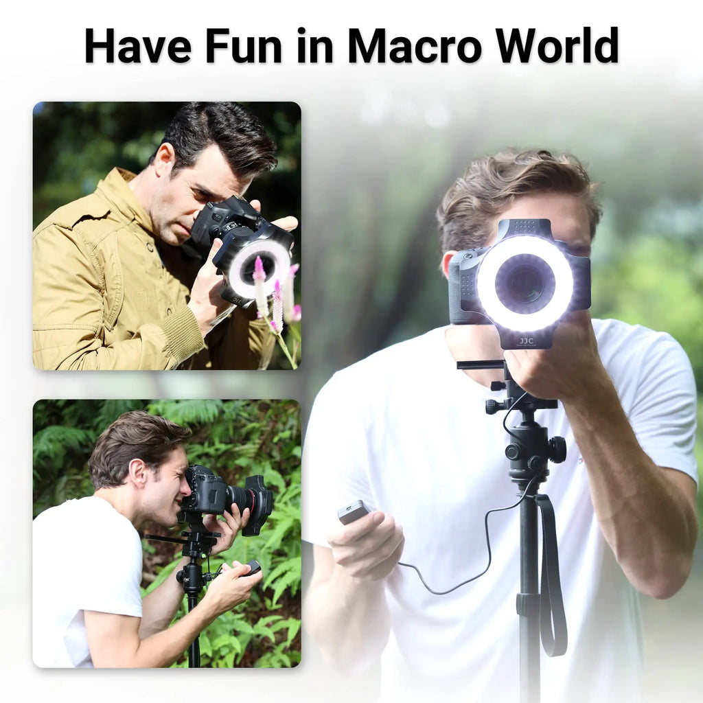 Macro LED Ring Flash for DSLR with 6 Adapter Rings Tidesmit