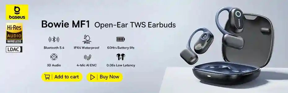 Tidesmit Open Ear Wireless Headphones - Waterproof Sport Earbuds Tidesmit