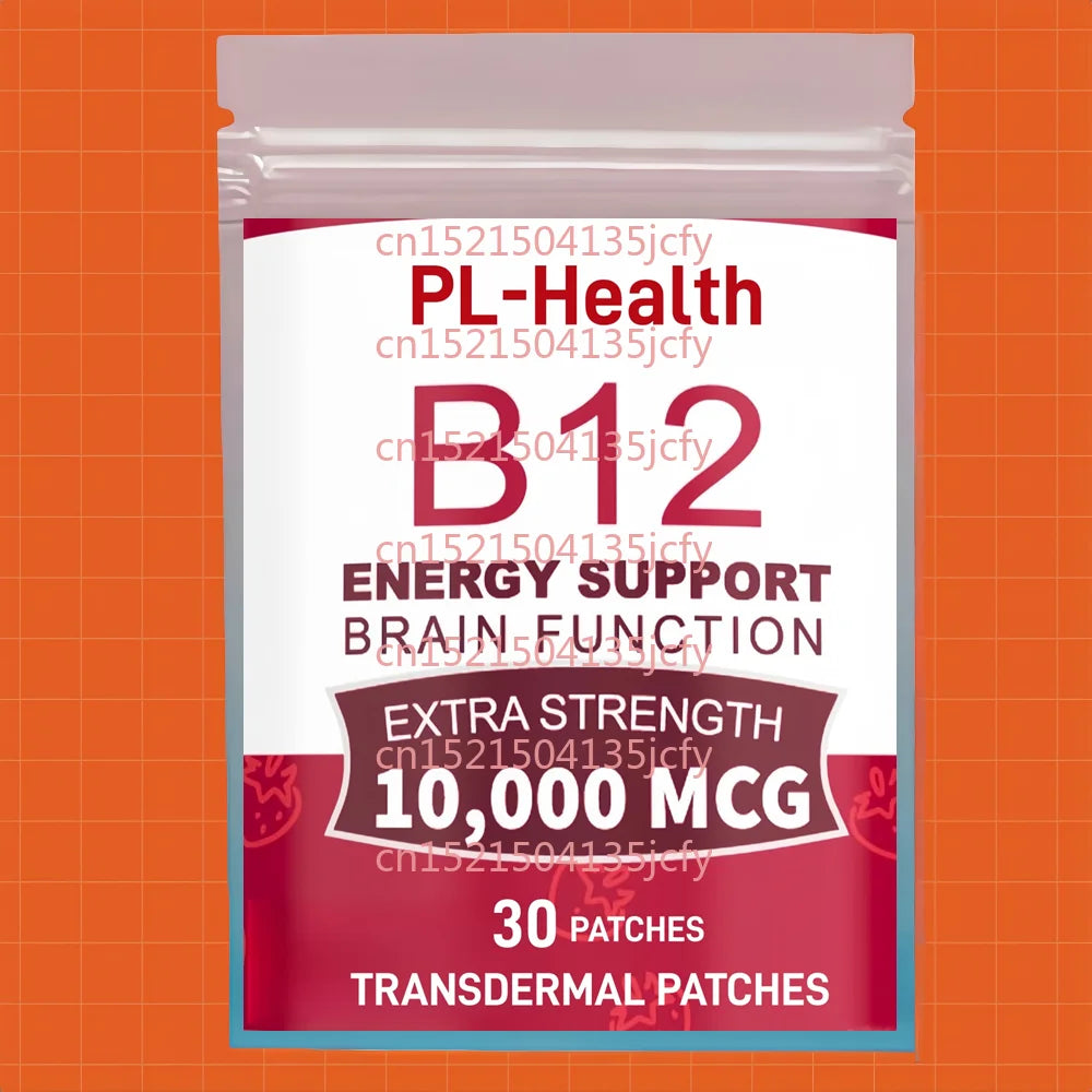 Tidesmit 30 Vitamin B12 10,000mcg transdermal patches for energy, focus, metabolism, and brain health support.