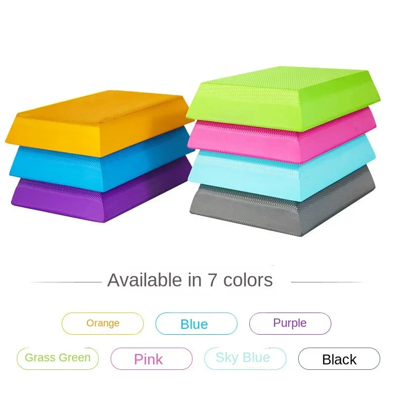 Household trapezoidal yoga fitness TPE balance pad massage yoga exercise balance cushion equipment rebounds quickly and cushions