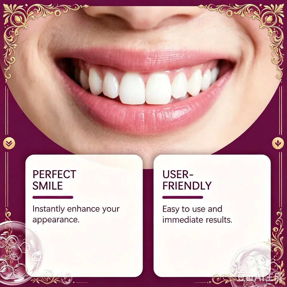 Silicone Gel Smile Veneers Upper & Lower Cosmetic Teeth Cover Comfort Fit Instant Natural Fake Teeth Braces Oral Care