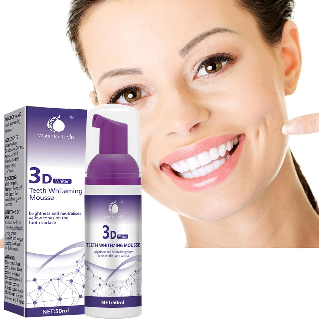 Tidesmit 50ml 3D Mousse Toothpaste for professional teeth whitening and yellow stain removal