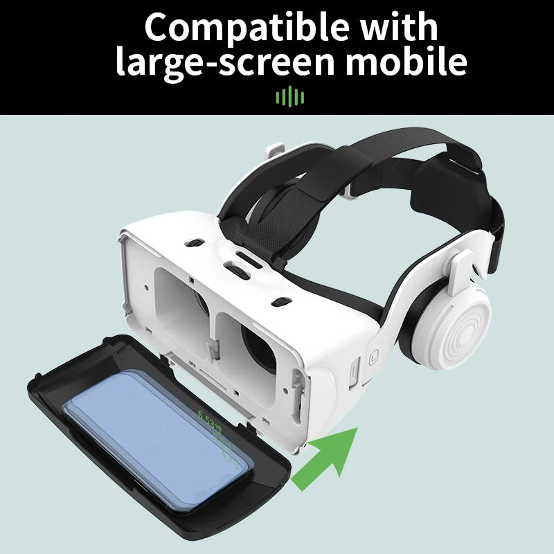 VR Headset for Smartphones - G06EB Immersive 3D Smart Glasses Tidesmit