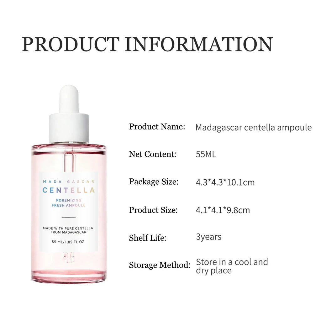 Brightening Centella Niacinamide Serum 55ml - Hydrating Ampoule Soothes Uneven Skin Tone & Boosts Radiance for a Clear Glow.