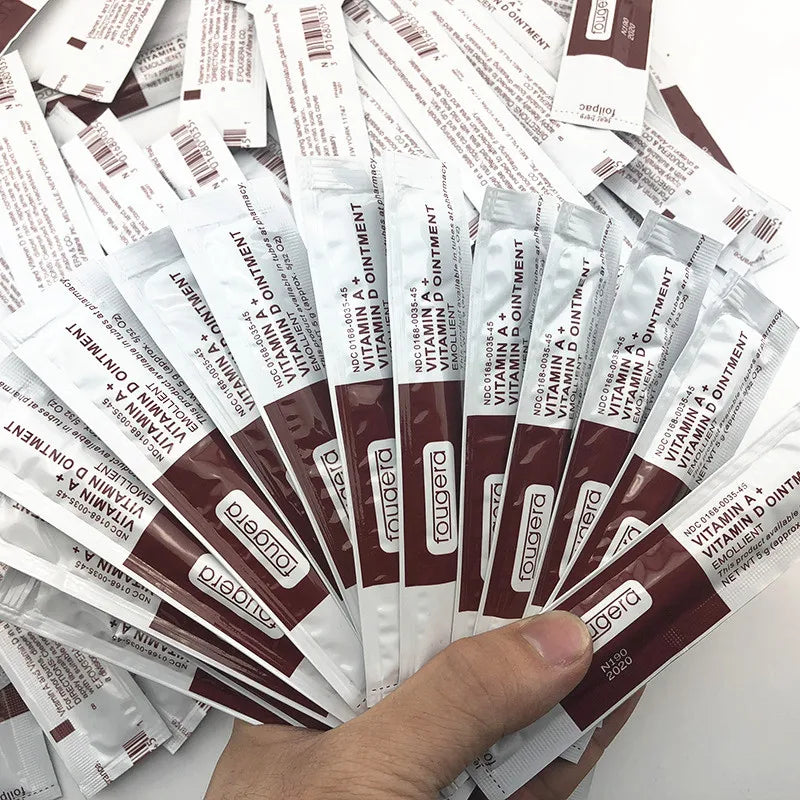 100pcs Fougera Vitamin A&D Tattoo Aftercare Ointment for anti-scar permanent makeup healing by Tidesmit